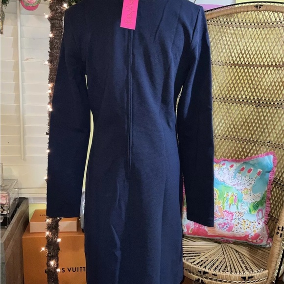 Lilly Pulitzer NWT Kennedy Classic Shift Dress True Navy $198 Size M,L,XL - Picture 13 of 14
